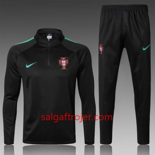 Portugal Sweatshirt Dragt 2018 Sort Portugal Sweatshirt Dragt 2018 Sort